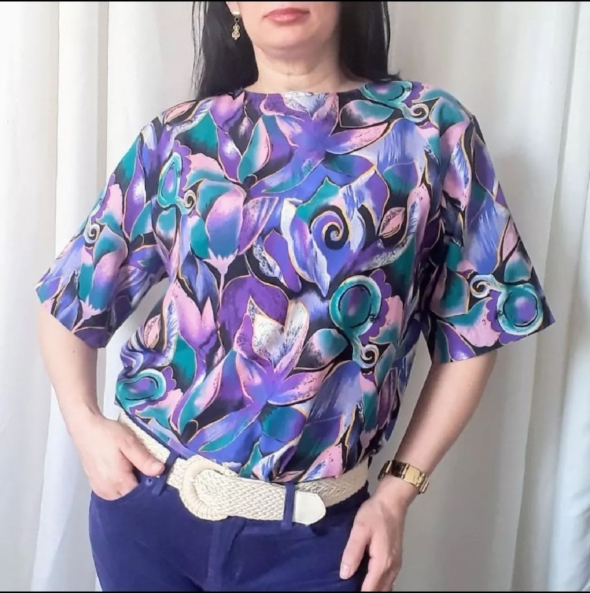 blusa estampada very peri