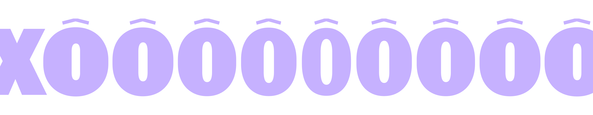 na imagem, há o texto "xô" com várias letras ó com acento circunflexo