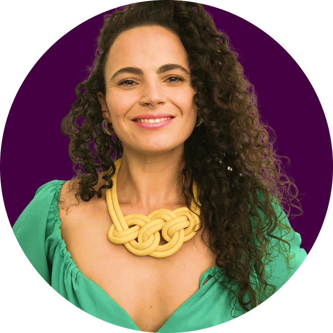 foto da vendedora rubia