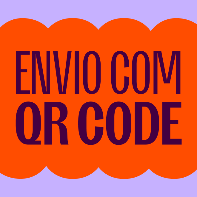 imagem destaca o texto: envio com qr code.