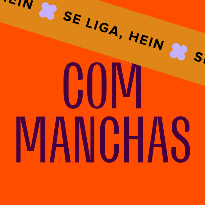imagem destaca o texto "com manchas"