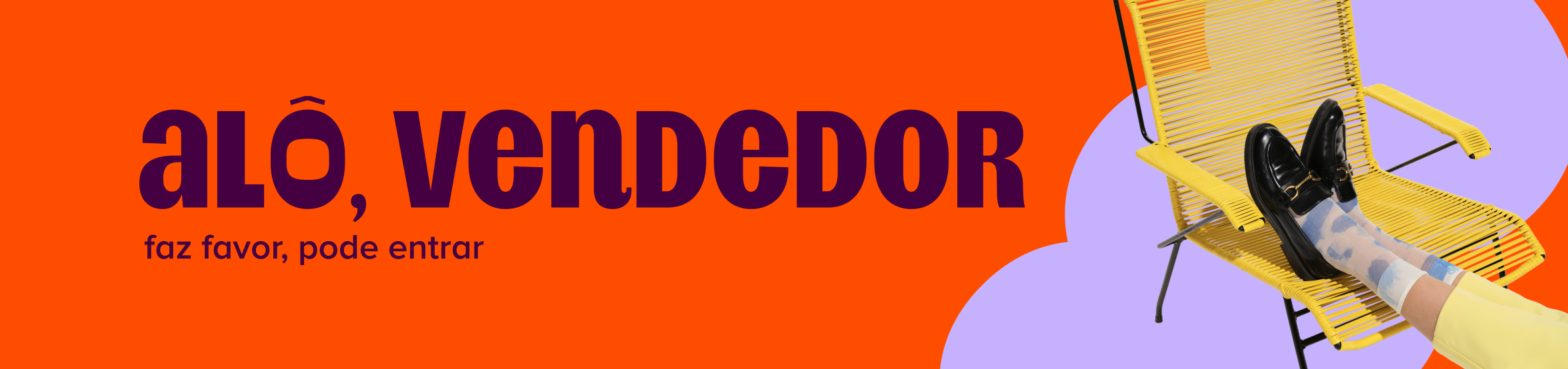 imagem destaca o texto "alô, vendedor. faz favor, pode entrar". além do selo "black fraidona" e um modelo sorrindo.