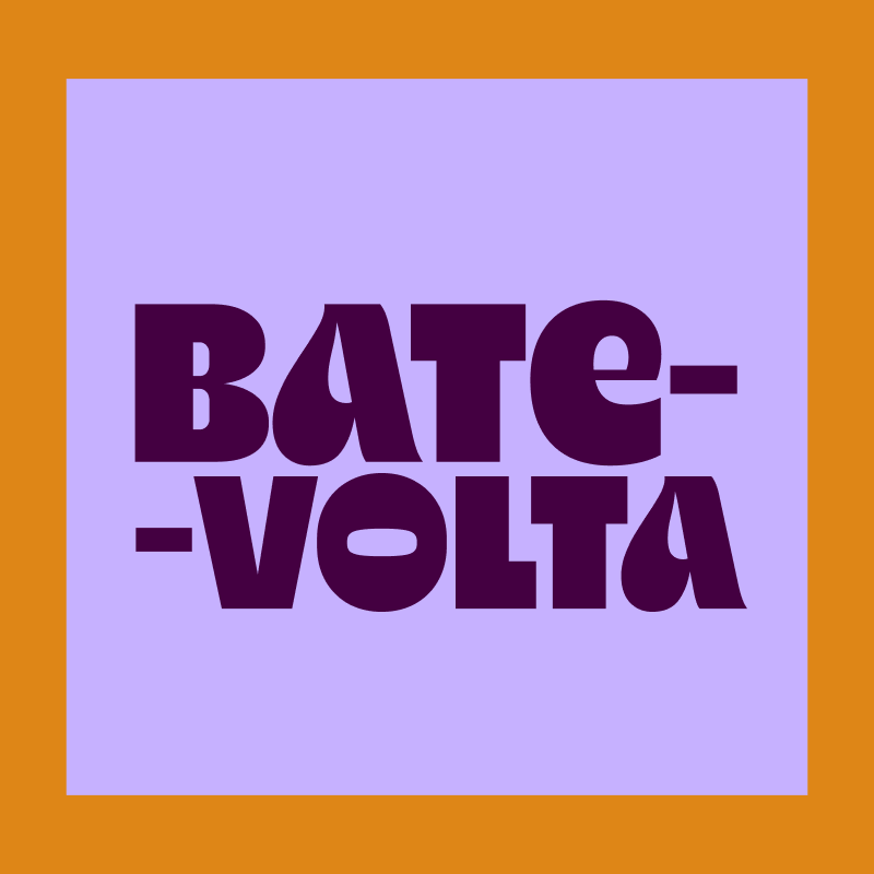 imagem traz o texto "bate-volta"