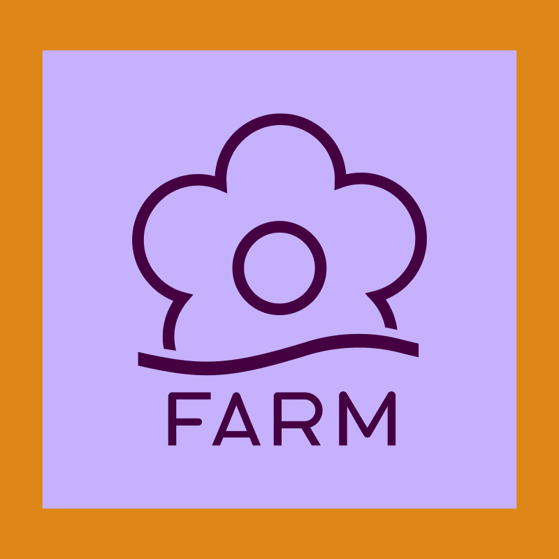 imagem traz o logo da farm