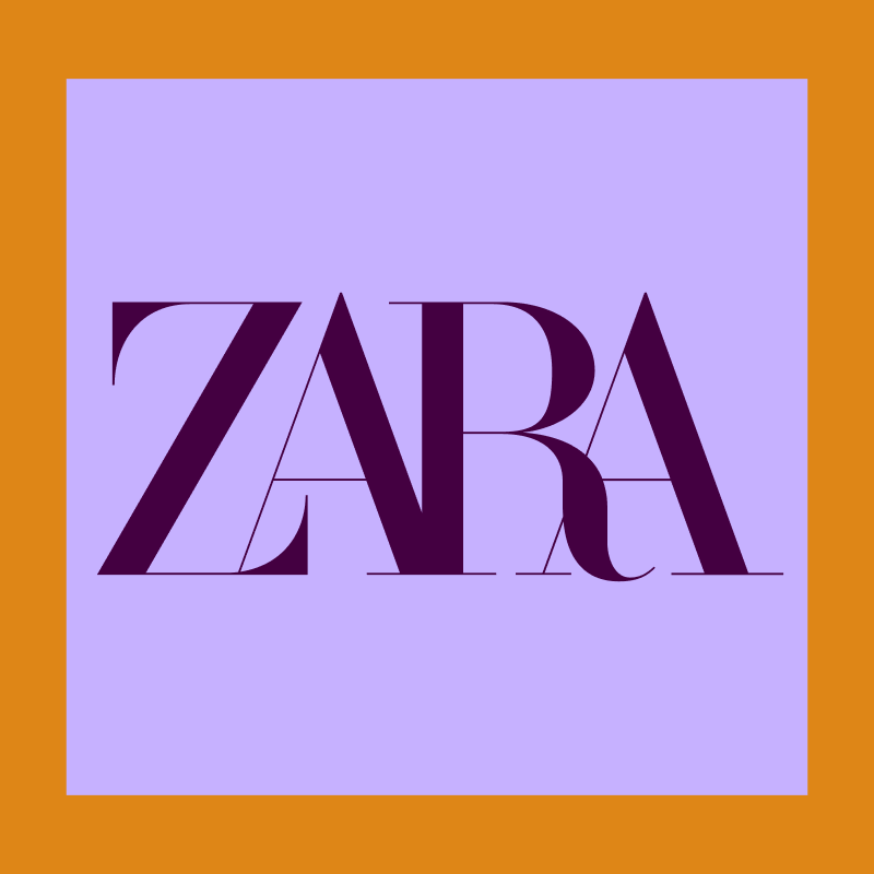 imagem traz o logo da zara