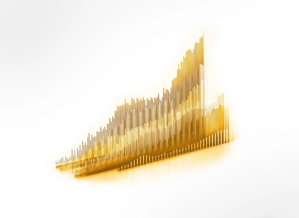 Golden bar chart