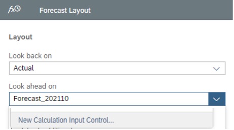 Forecast layout