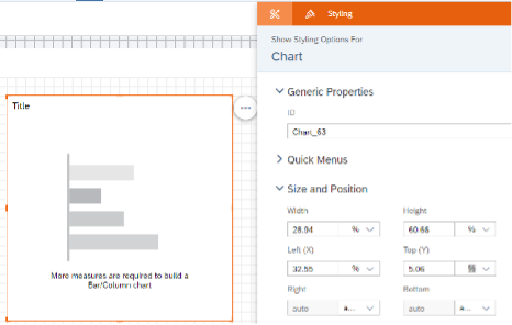 Sizing your widgets & setting the position (Left (X) and Top (Y)