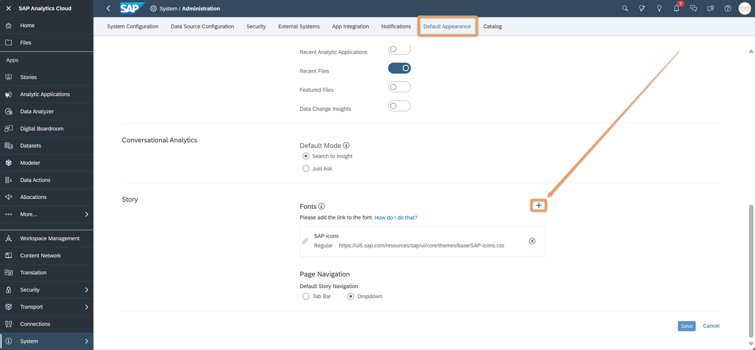 SAP Icons on SAP Analytics Cloud Dashboards