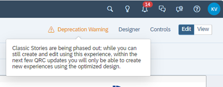 Deprecation warning in edit-mode