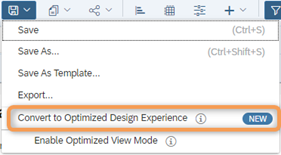Option to convert when saving