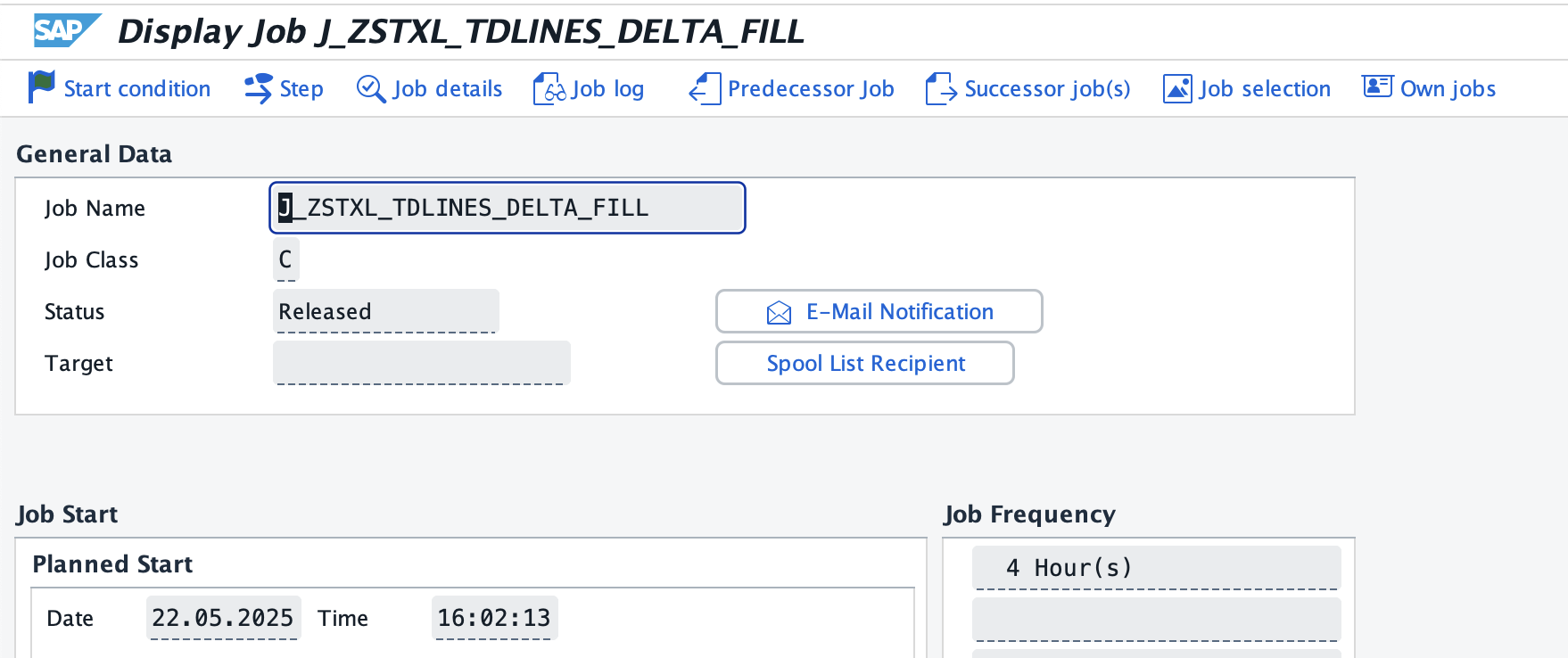 Scheduled job