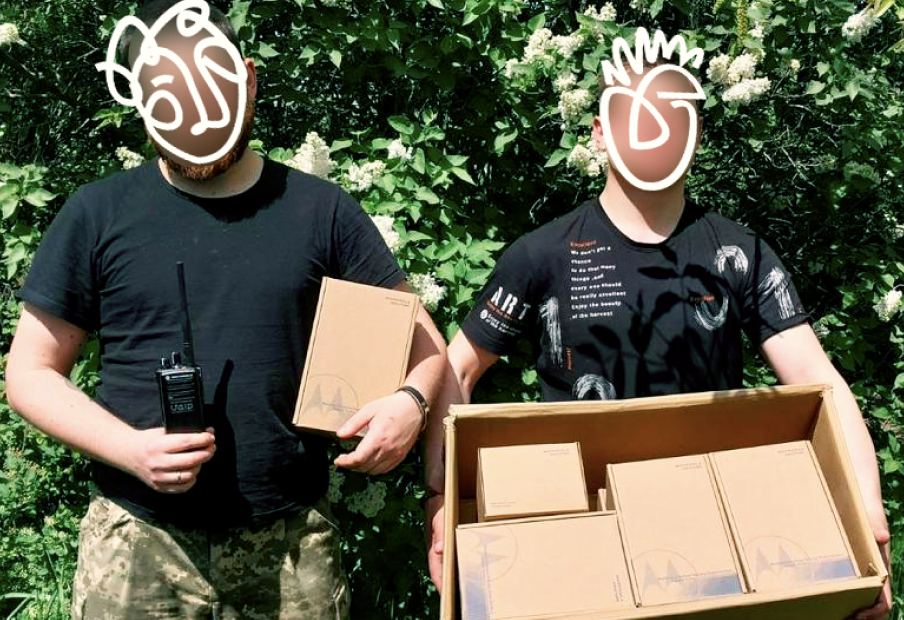 8 Motorola radios DP4401 VHF for the 23rd Battalion of the 56th Brigade