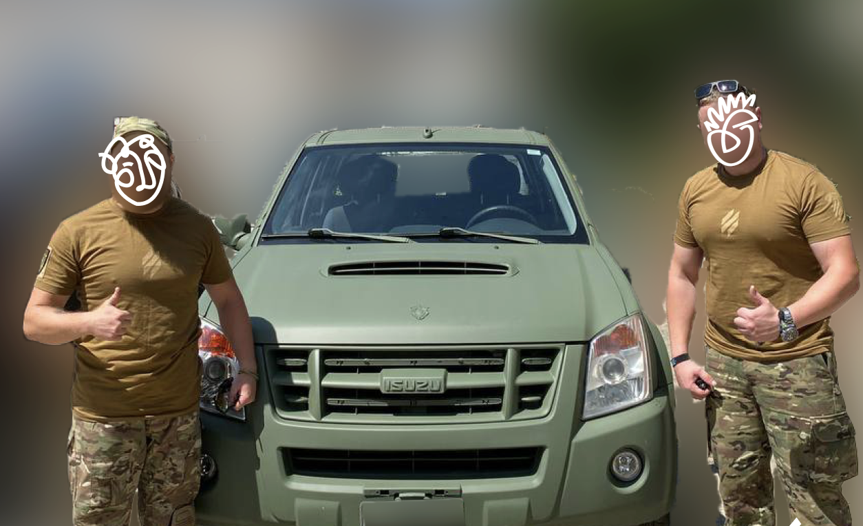 1 Isuzu TFS85 pickup for the 3rd Assault Brigade