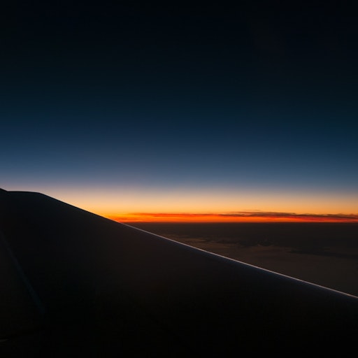 Miniatura della fotografia «La foto dall'aereo al tramonto»