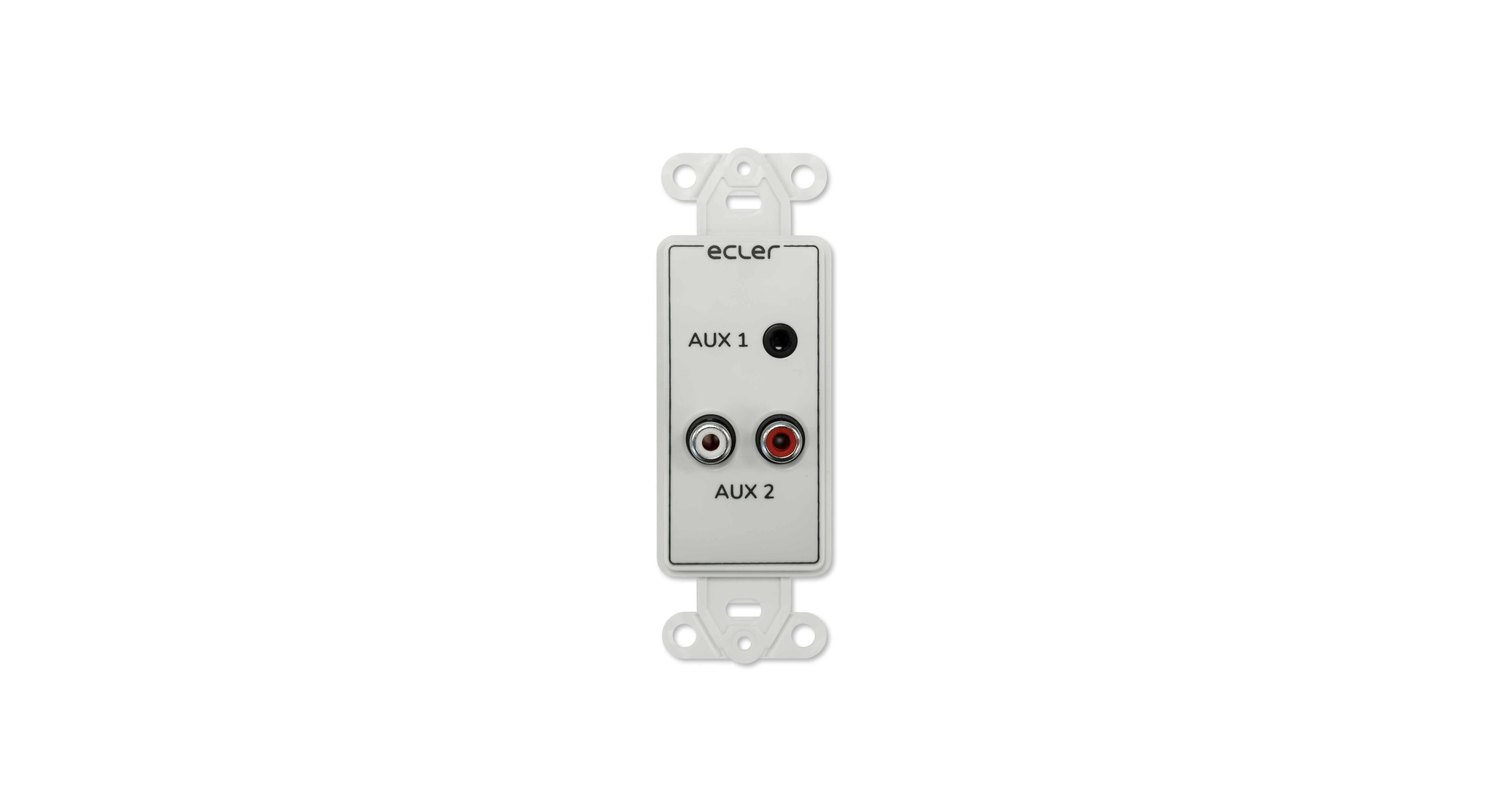 UBWPaCNX-JRC: Mini-jack | RCA | flush mount | US single gang UBWPaCNX-JRC: Mini-jack | RCA | flush mount | US single gang