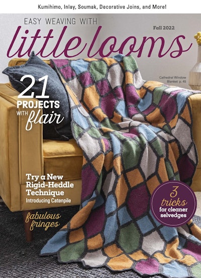 Cover of Easy Weaving with Little Looms Fall 2022