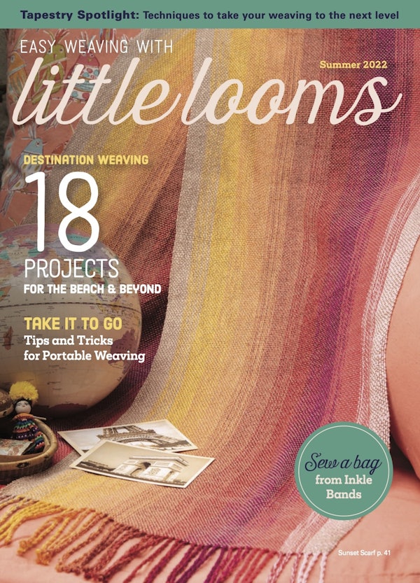 Cover of Easy Weaving with Little Looms Summer 2022
