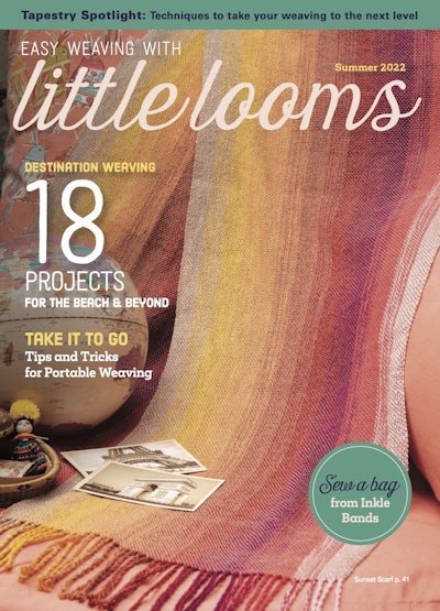 Cover of Easy Weaving with Little Looms Summer 2022