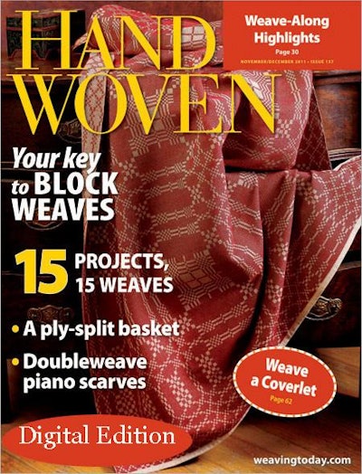 Cover of Handwoven November/December 2011