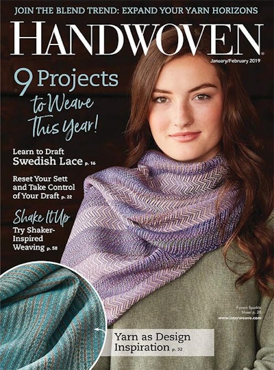 Cover of Handwoven January/February 2019