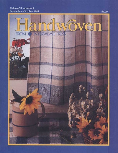 Cover of Handwoven September-October 1985