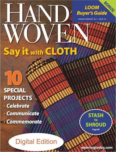 Cover of Handwoven January/February 2011