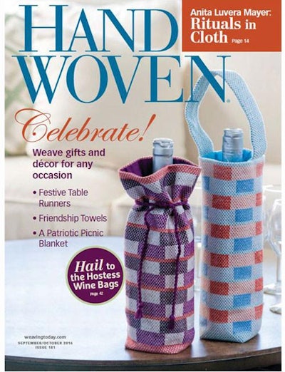 Cover of Handwoven September/October 2016