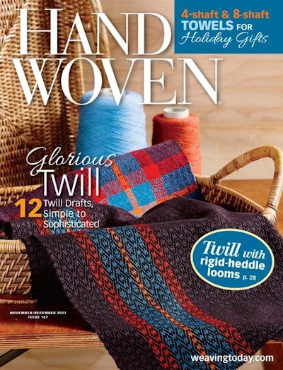 Cover of Handwoven November/December 2013
