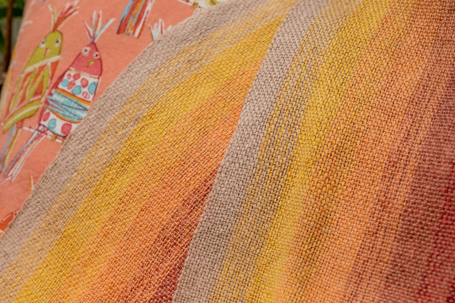 Sunset Scarf Patricia Shaw Little Looms Summer 2022 Photo by Matt Graves