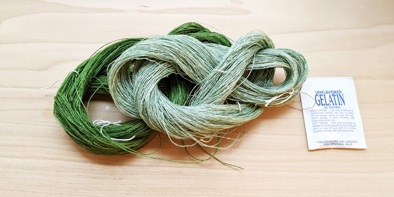 Yarn and gelatin