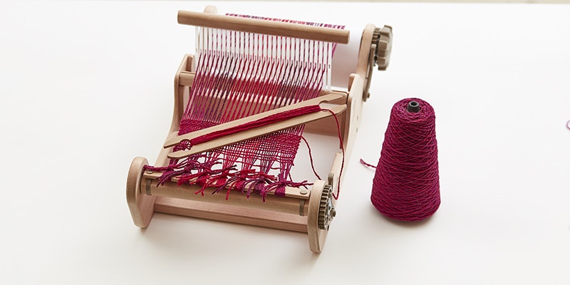 If you don't want to lug your rigid-heddle loom to Colorado for Weave Together, don’t worry! Just let us know ahead of time, and we can help you out! Photo credit: George Boe