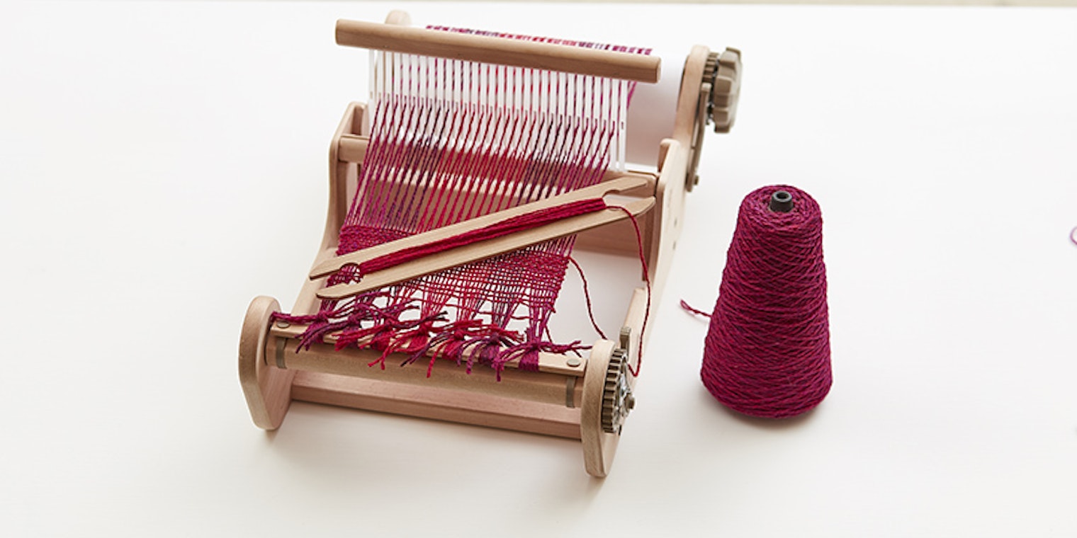 If you don't want to lug your rigid-heddle loom to Colorado for Weave Together, don’t worry! Just let us know ahead of time, and we can help you out! Photo credit: George Boe