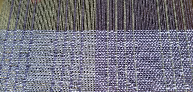 RH scarf on loom