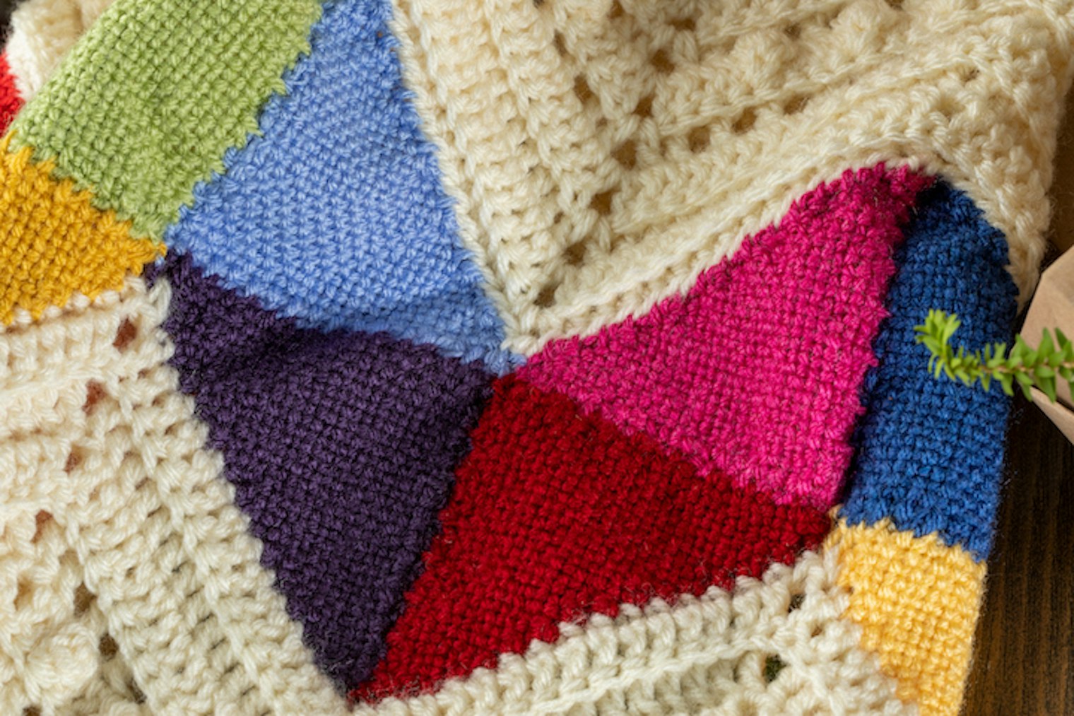 Chevron Scrapghan by Deborah Bagley from Little Looms Holiday 2020