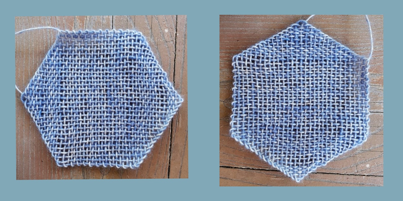 two blue hexs side by side fixed