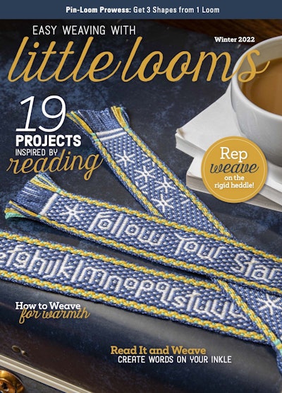 Cover of Easy Weaving with Little Looms Winter 2022