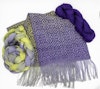 Swirling Snowflakes Scarf Weaving Kit | Shiny Dime Fibers Image