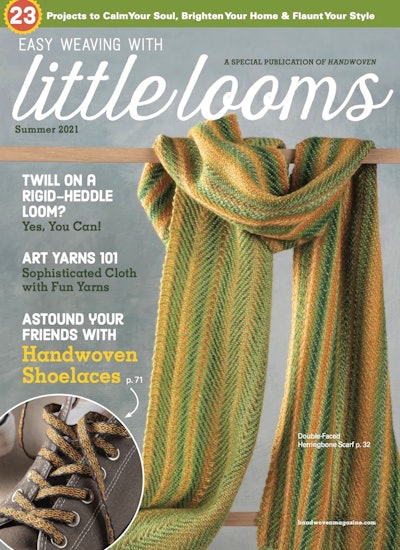 Cover of Easy Weaving with Little Looms Summer 2021