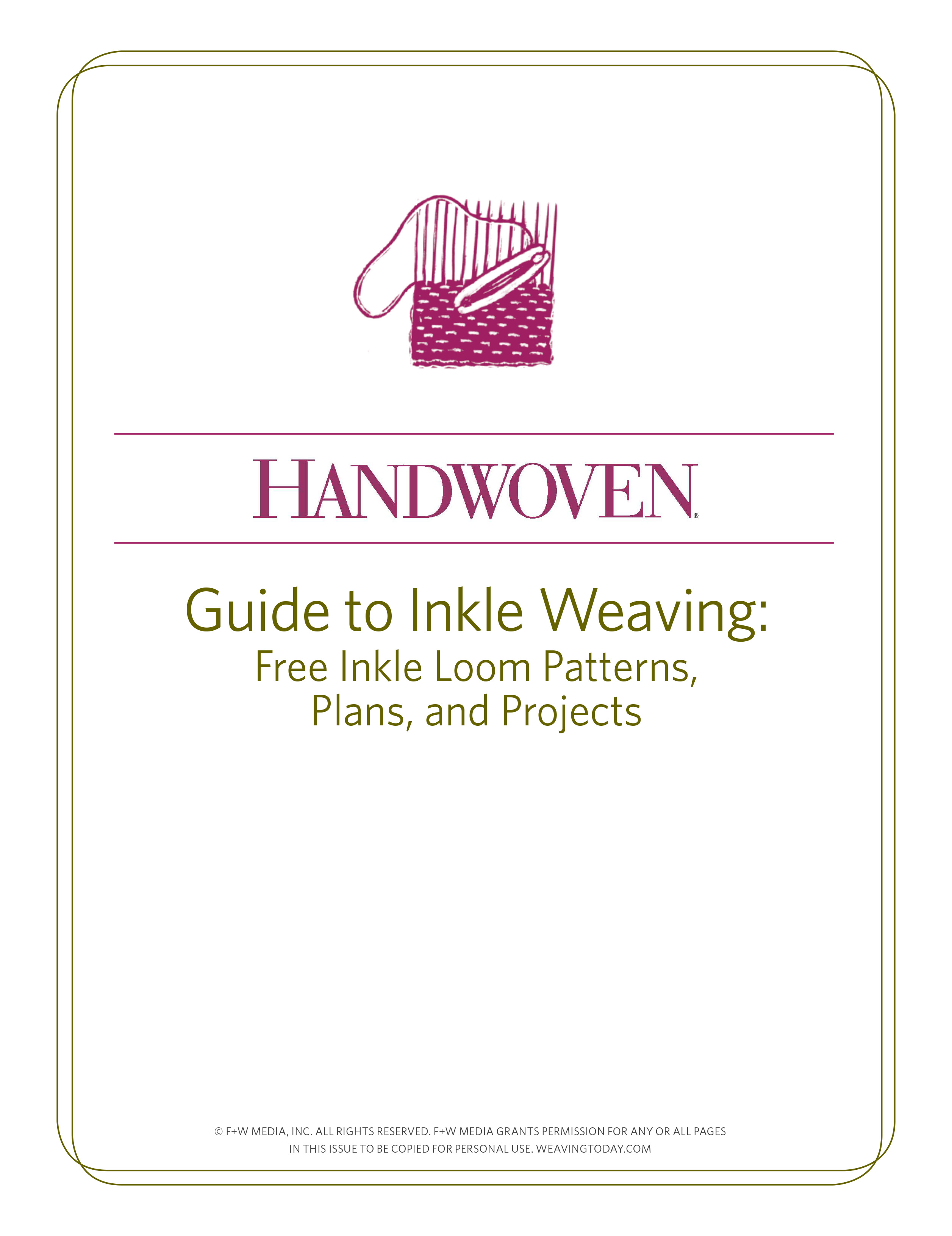 Guide to Inkle Loom Weaving with Free Projects Image