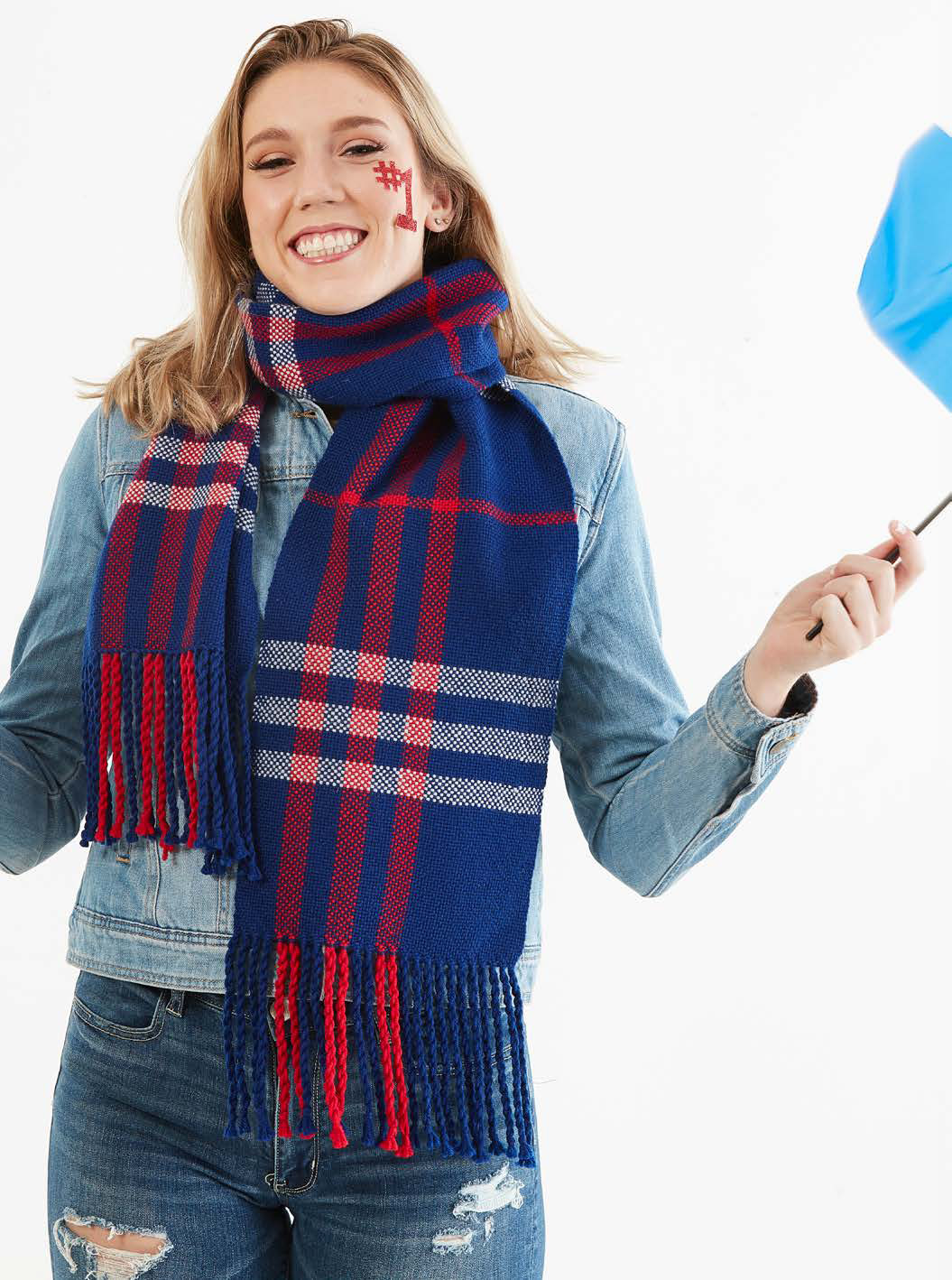 Team Colors Scarf Pattern #4 (Blue) Image