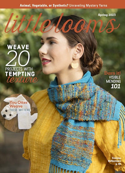 Cover of Easy Weaving with Little Looms Spring 2023
