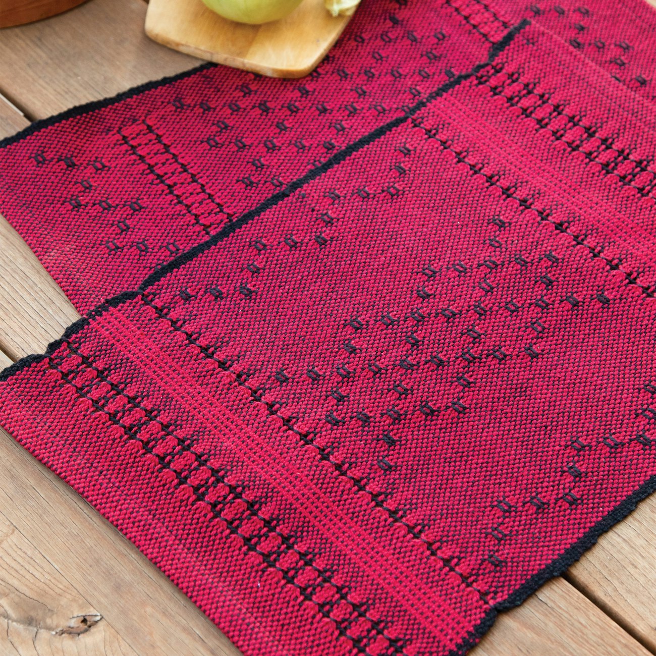 Ladybug Picnic Placemats by Anu Bhatia from Little Looms 2020. Photography for this issue by George Boe and Matt Graves