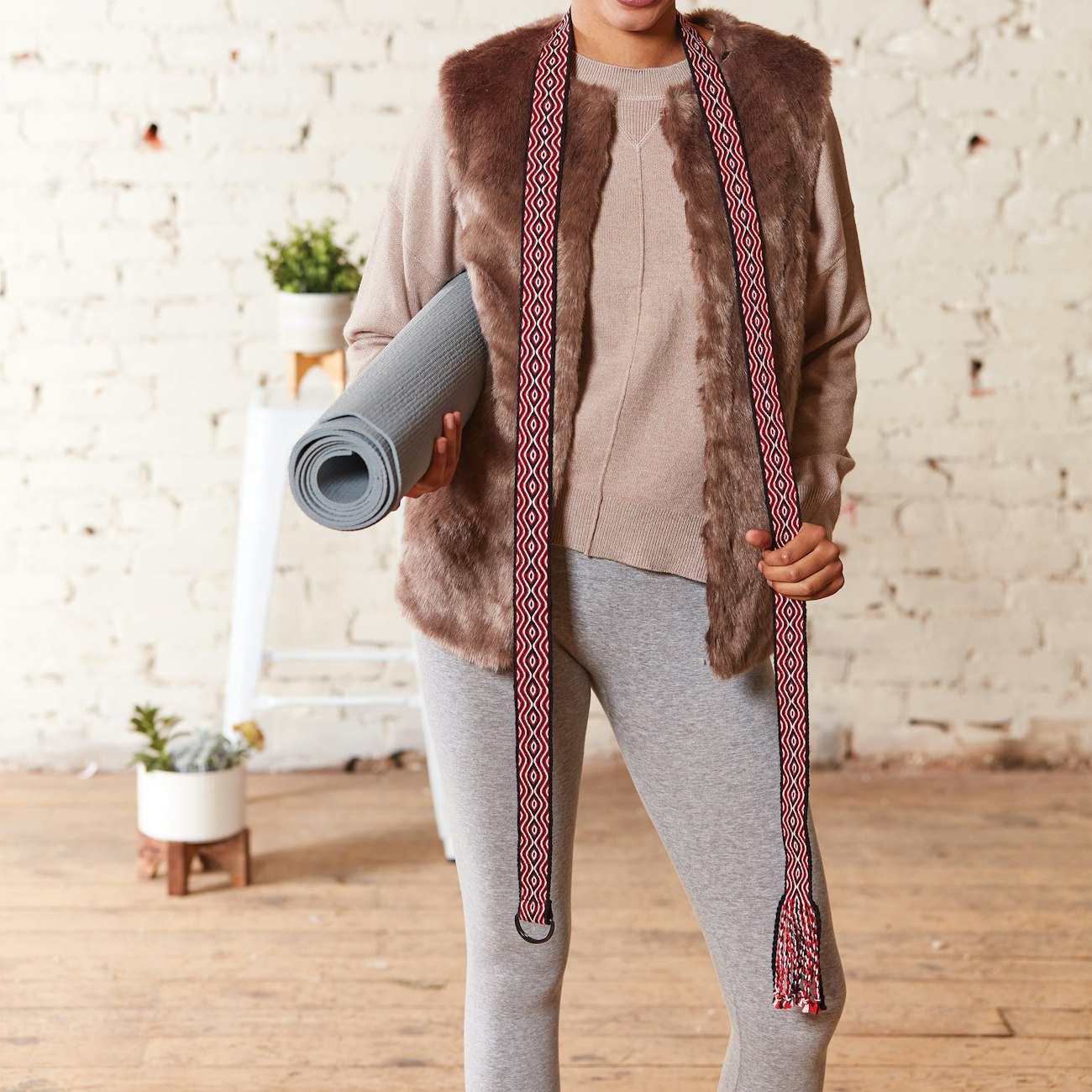 Amsterdam Yoga Strap by Barbara Goudsmit from Little Looms 2019. Photo by George Boe.