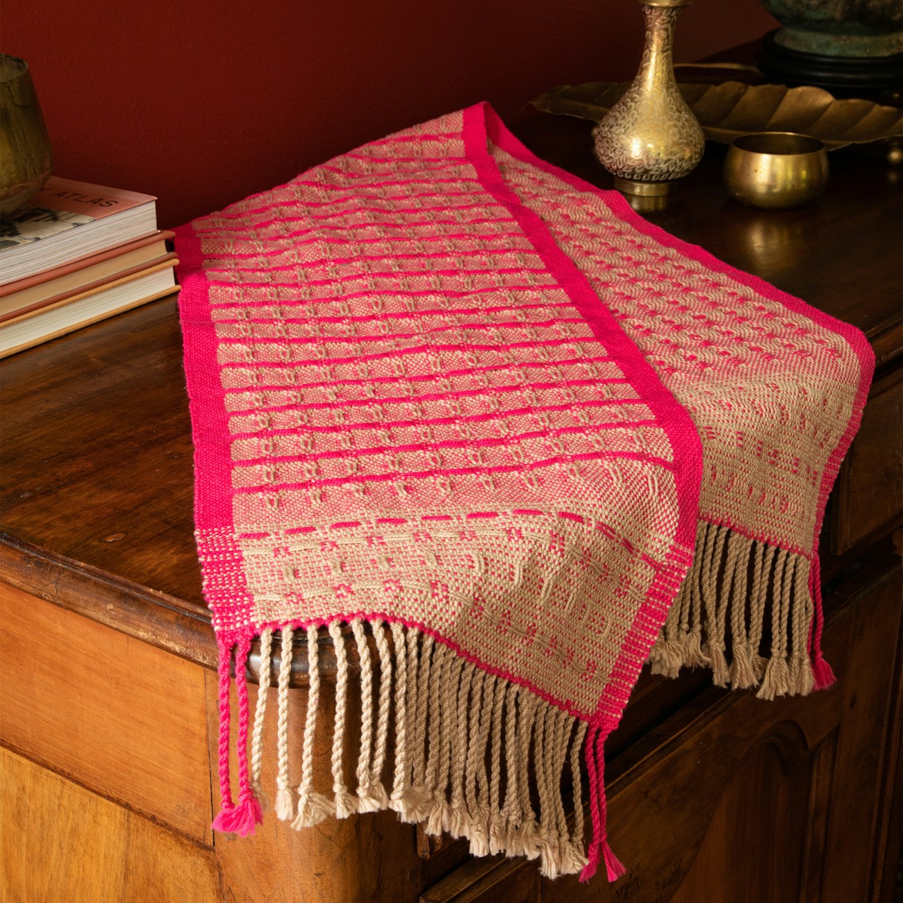 Namesake Runner by Christine Jablonski from Little Looms Winter 2022. Photo by Matt Graves