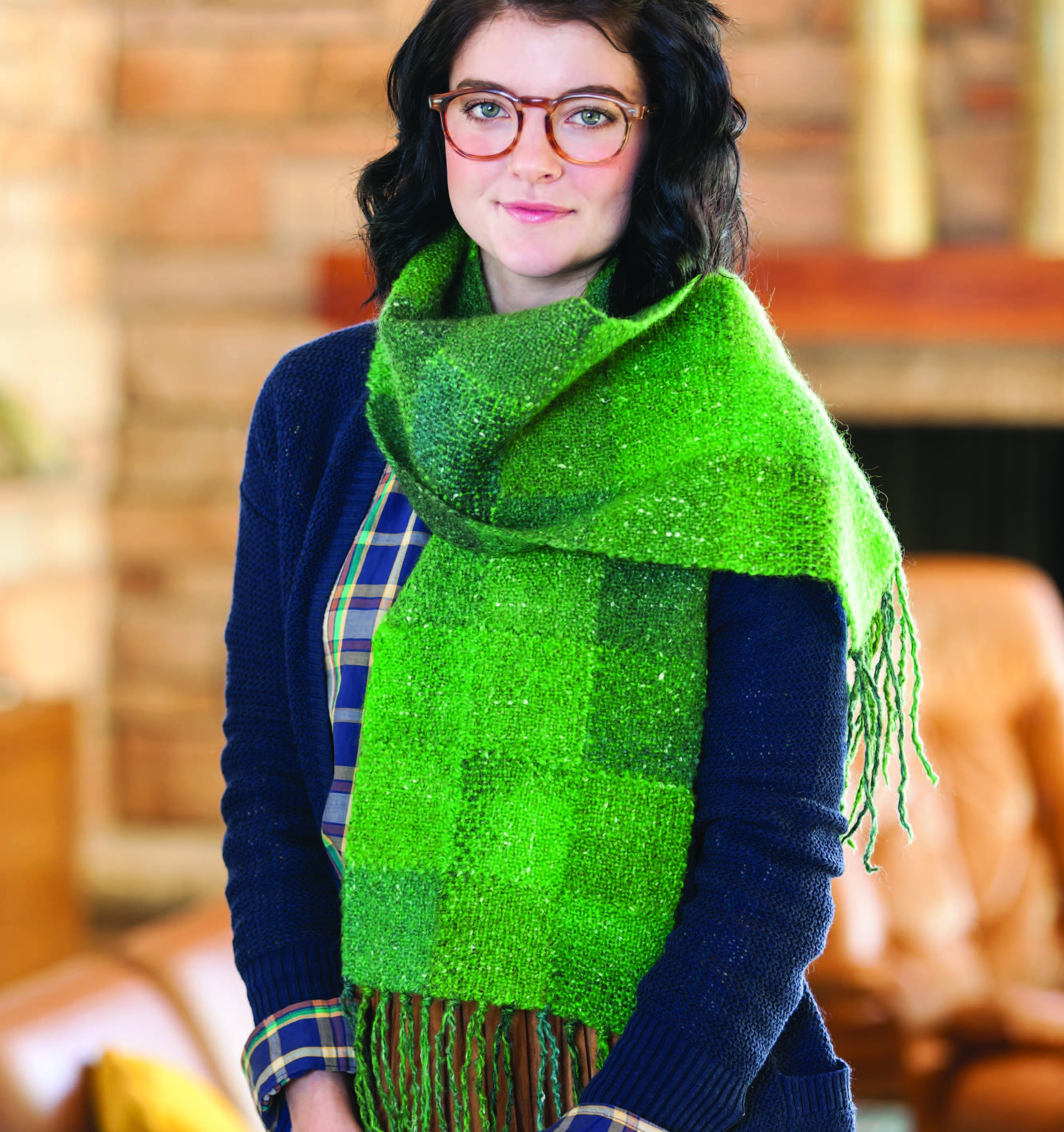 Pin-Loom Patchwork Scarf Image