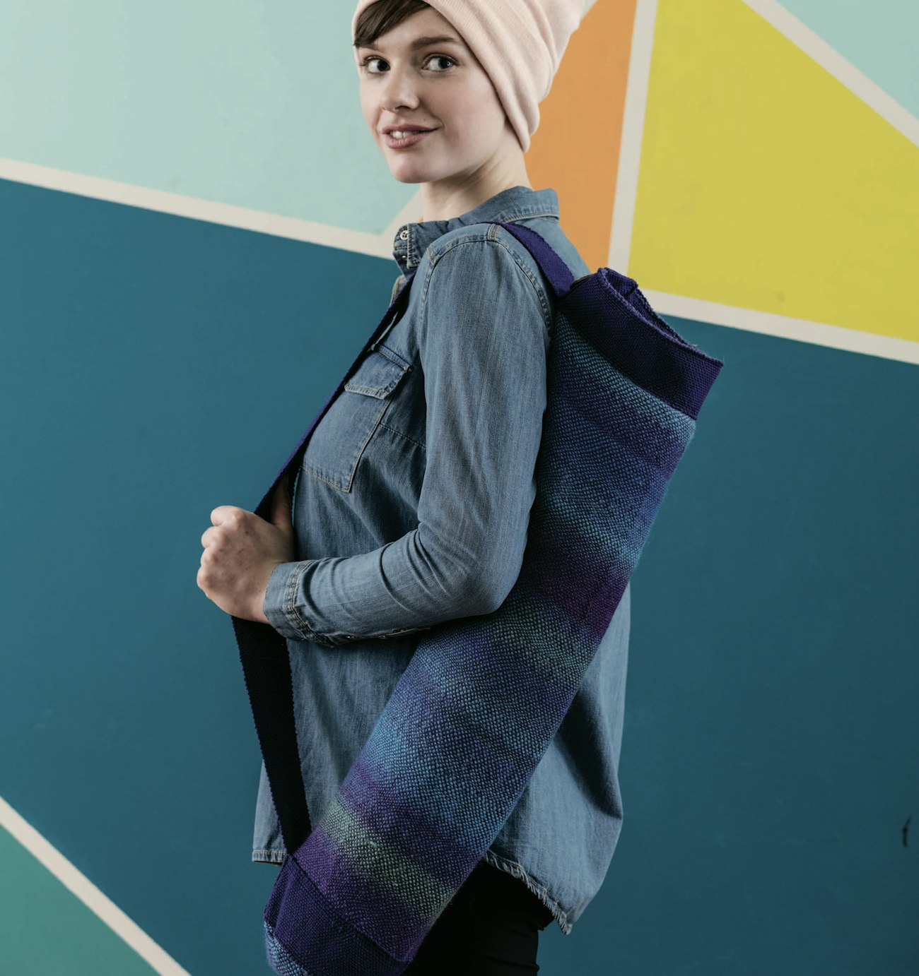 Calming Wave Yoga Bag by Constance Hall. Photo by Matt Graves