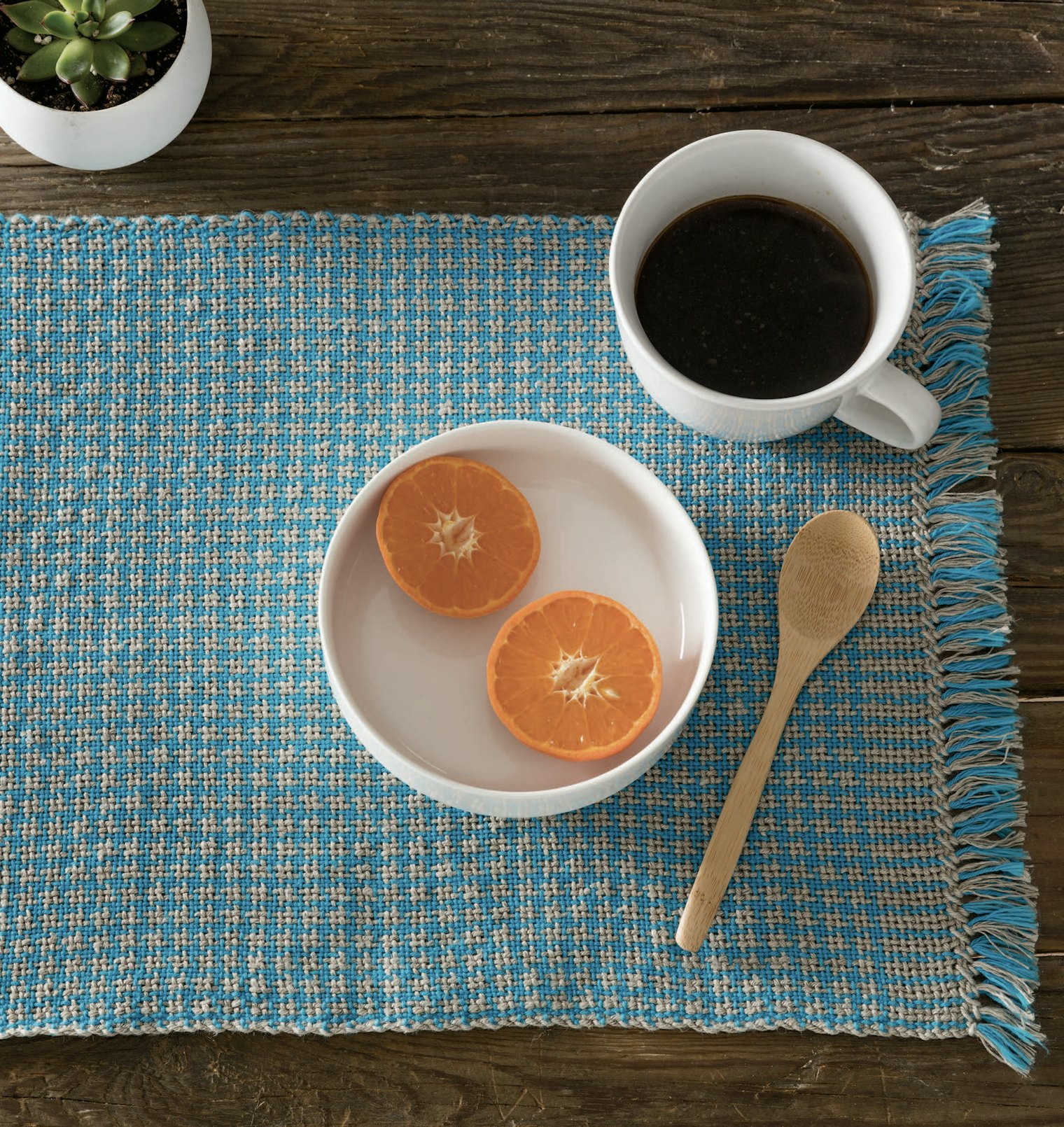Houndstooth Placemats by Jodi Ybarra. Photo by George Boe