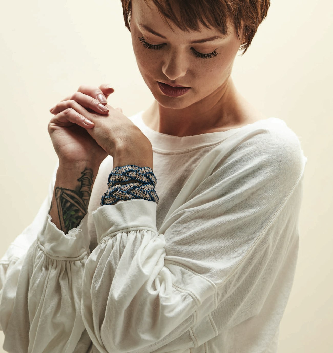 Braided in Eternity Bracelets by Jennifer B. Williams. Photo by George Boe