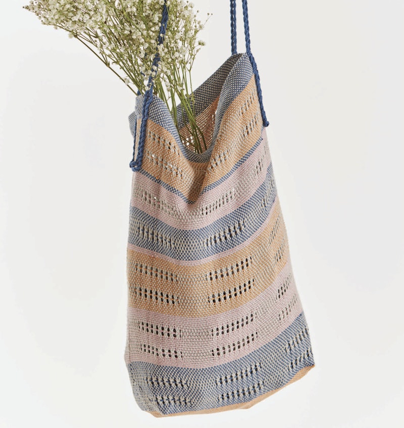 Lovely Lace Market Bag by Deborah Jarchow. Photo by George Boe